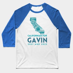 Californian For Governor Newsom Baseball T-Shirt